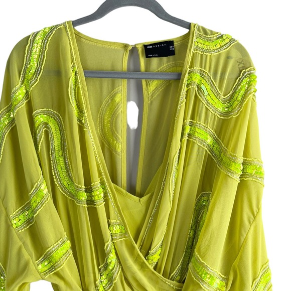 ASOS Curve Lime Green Mini Dress - Picture 3 of 16